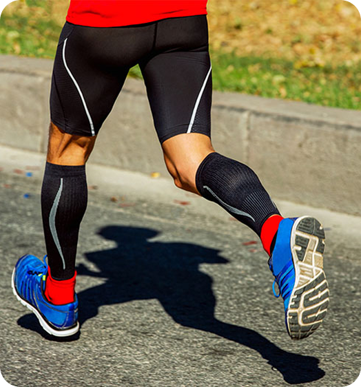Runner with compression